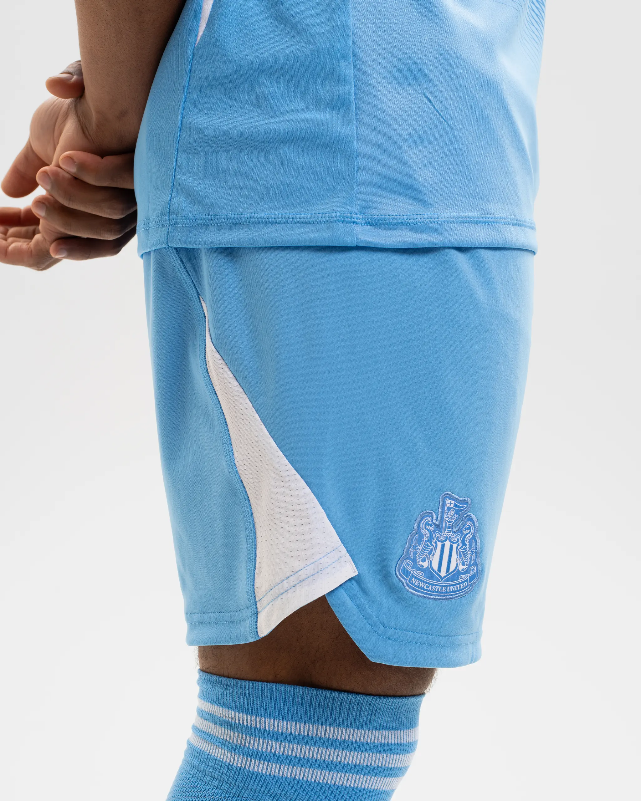 Newcastle United adidas 25/26 Blue Goalkeeper Shorts - Image 3