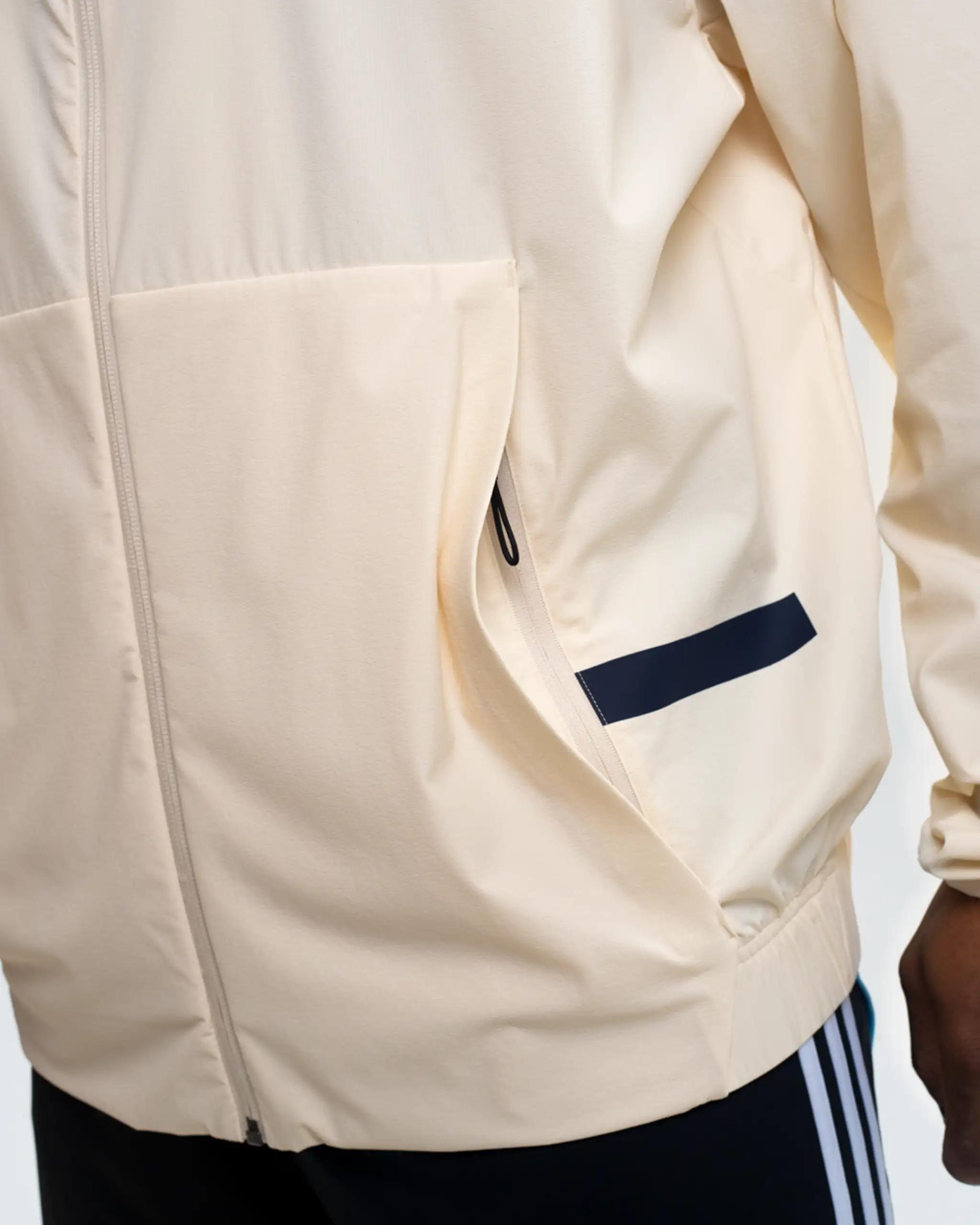 Newcastle United adidas 25/26 Off White Anthem Jacket - Image 6