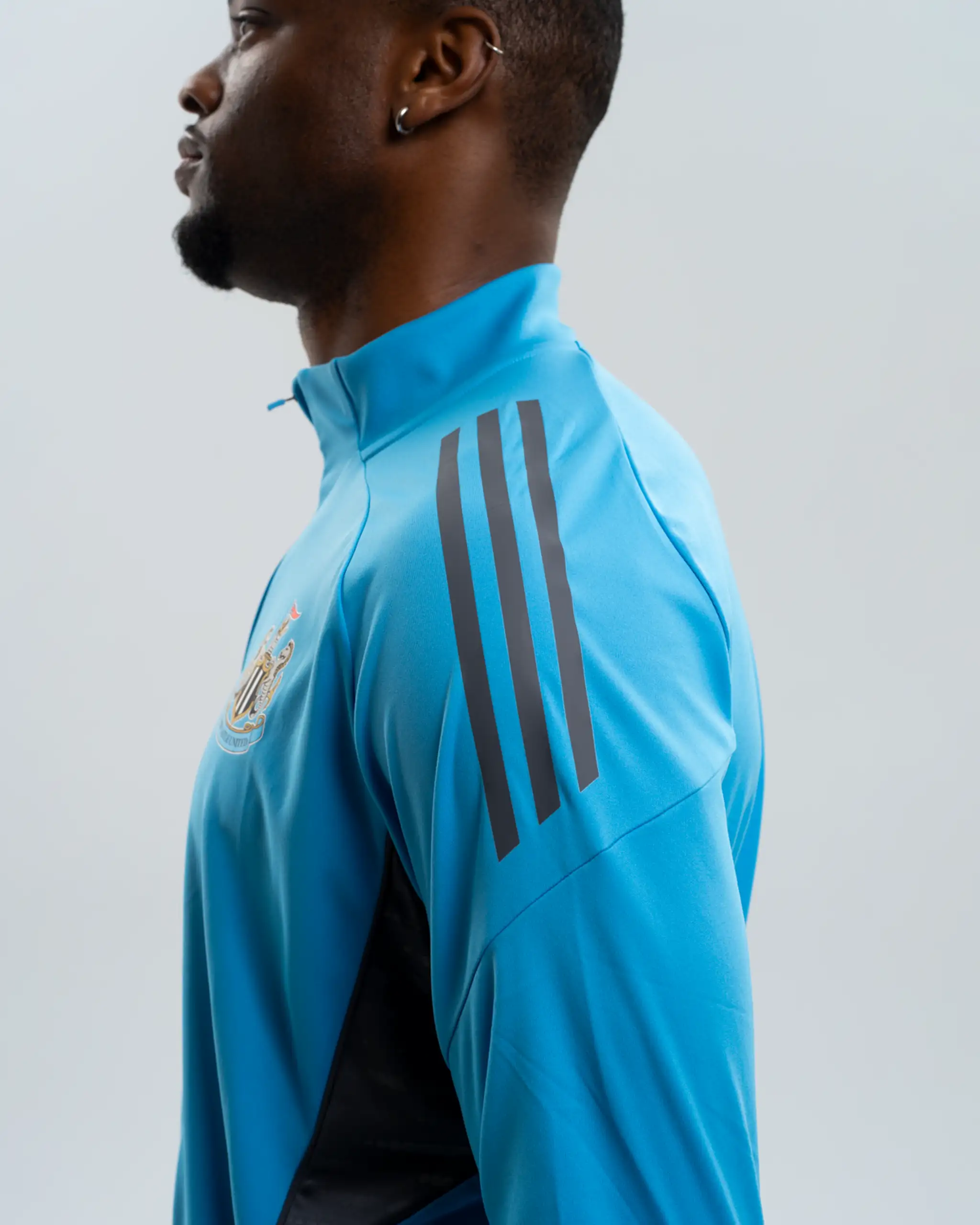 Newcastle United adidas 25/26 Players Range Blue 1/4 Zip Top - Image 6