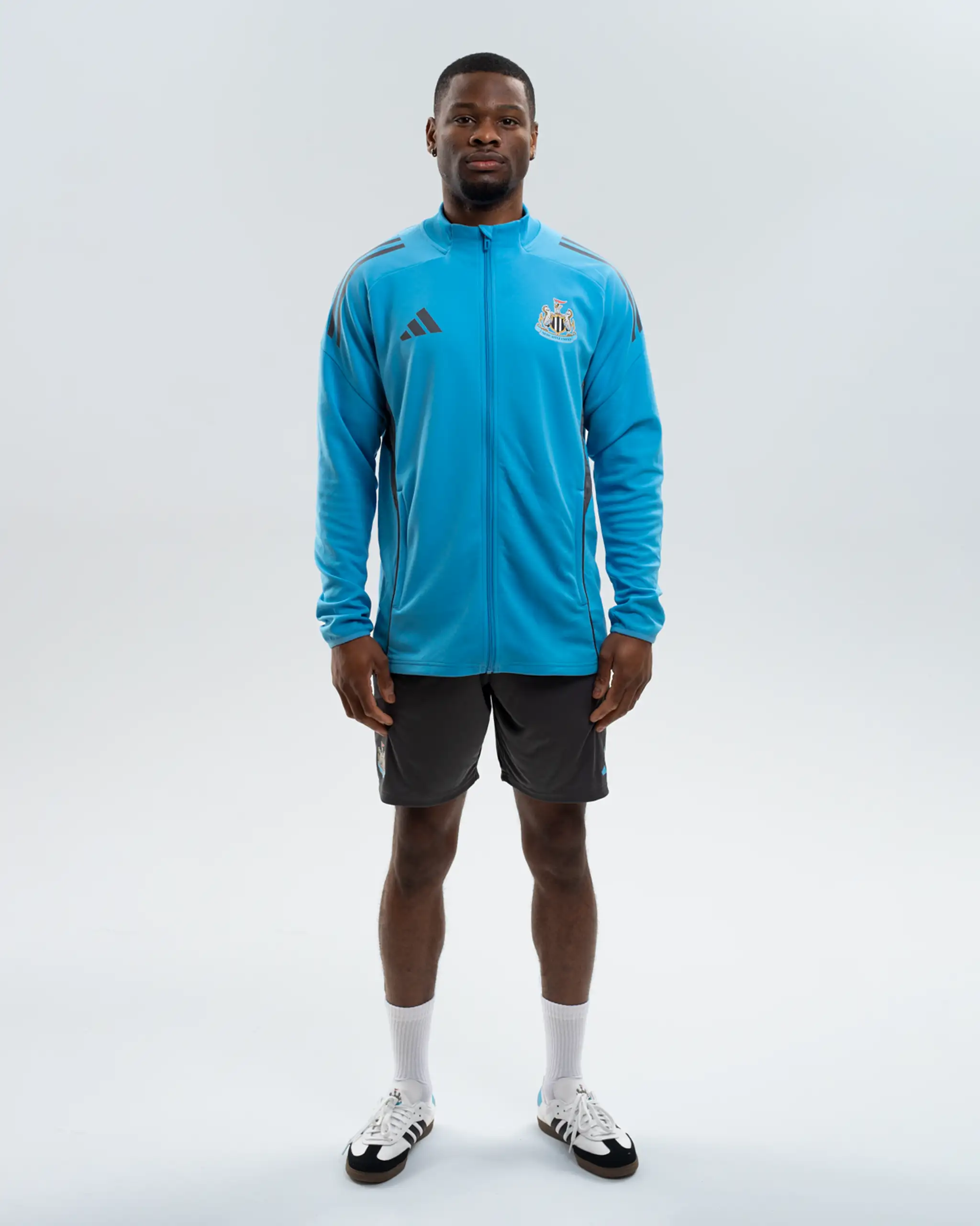 Newcastle United adidas 25/26 Players Range Blue Zip Up Jacket - Image 7