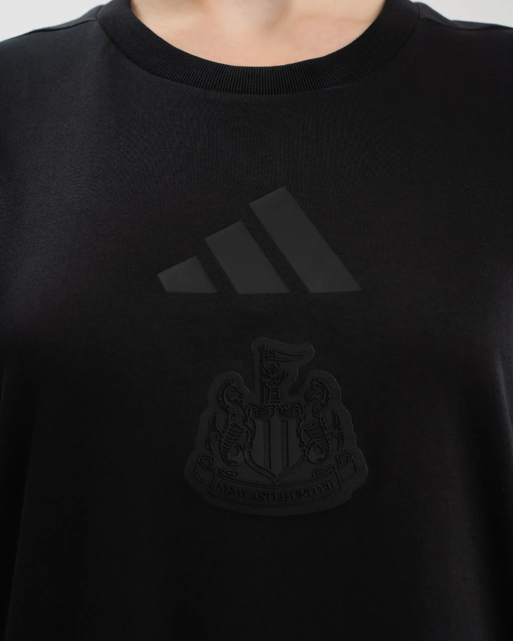 Newcastle United adidas Women's Z.N.E. Black Tee - Image 3
