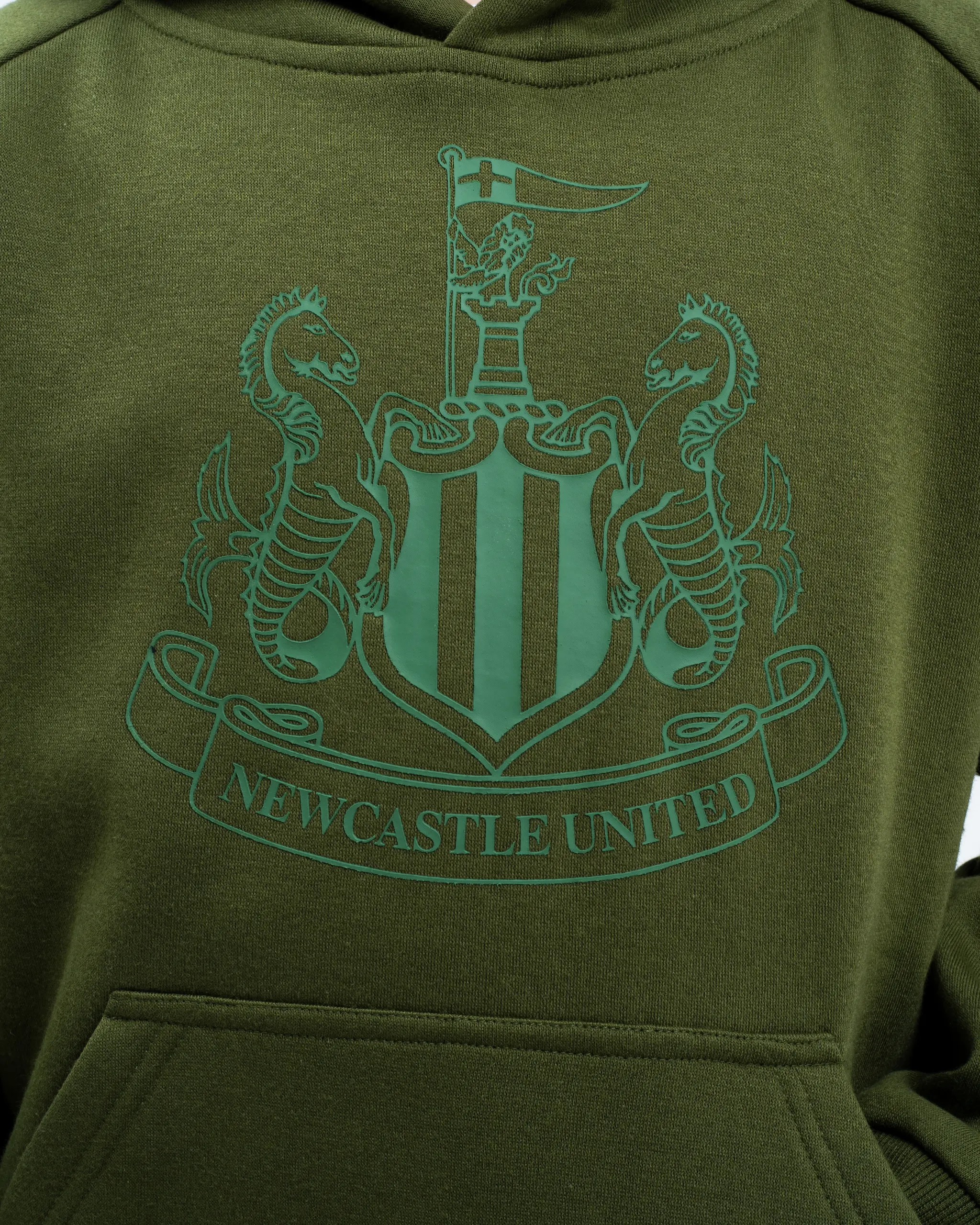 Newcastle United Kids' Khaki Raglan Hoodie - Image 5