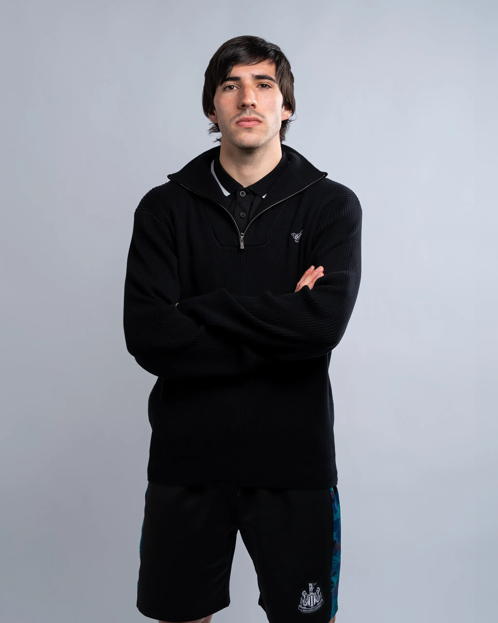 Newcastle United Chunky Knit 1/4 Zip Top - Image 3