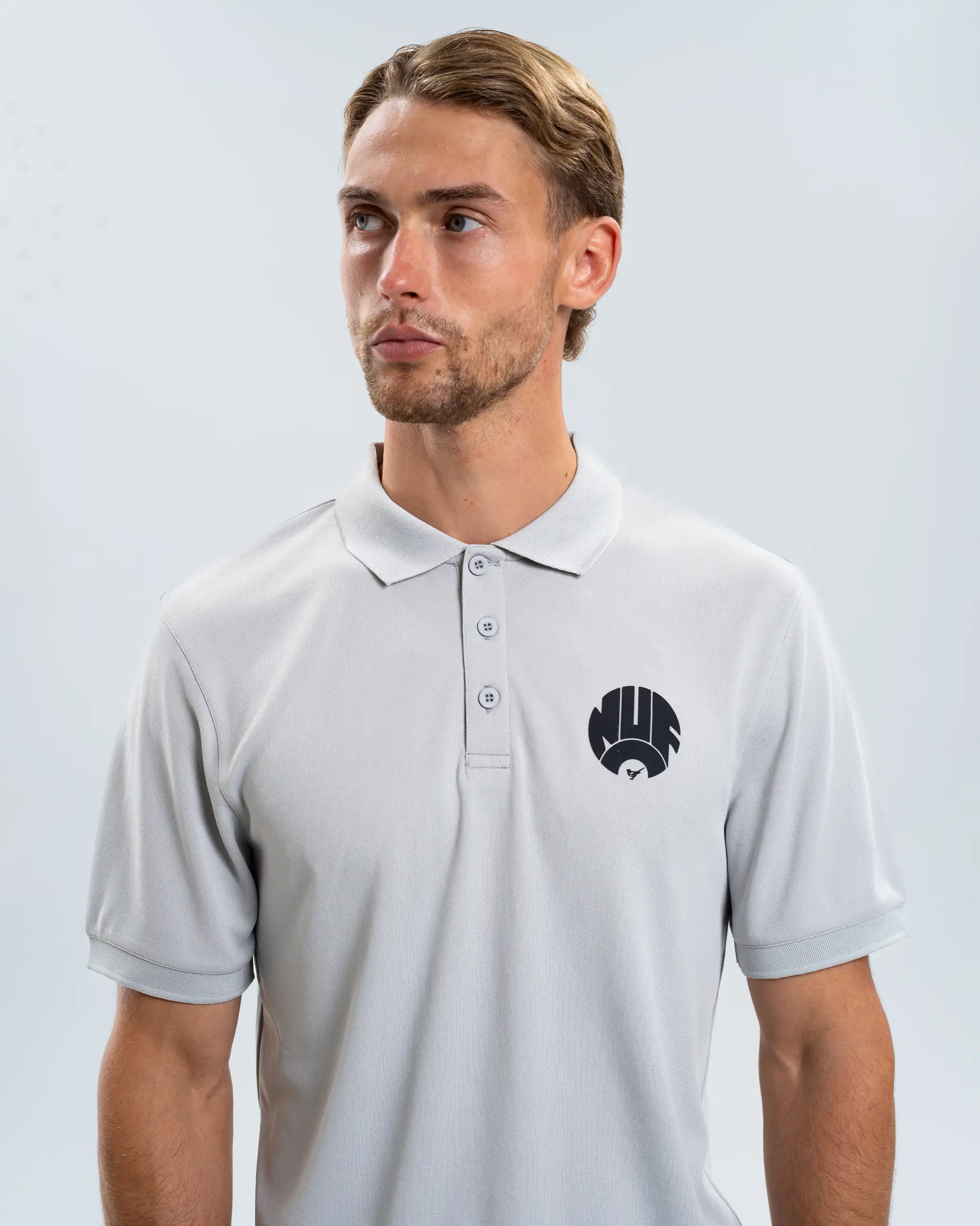 Newcastle United Cool Grey Tech Polo Shirt - Image 3