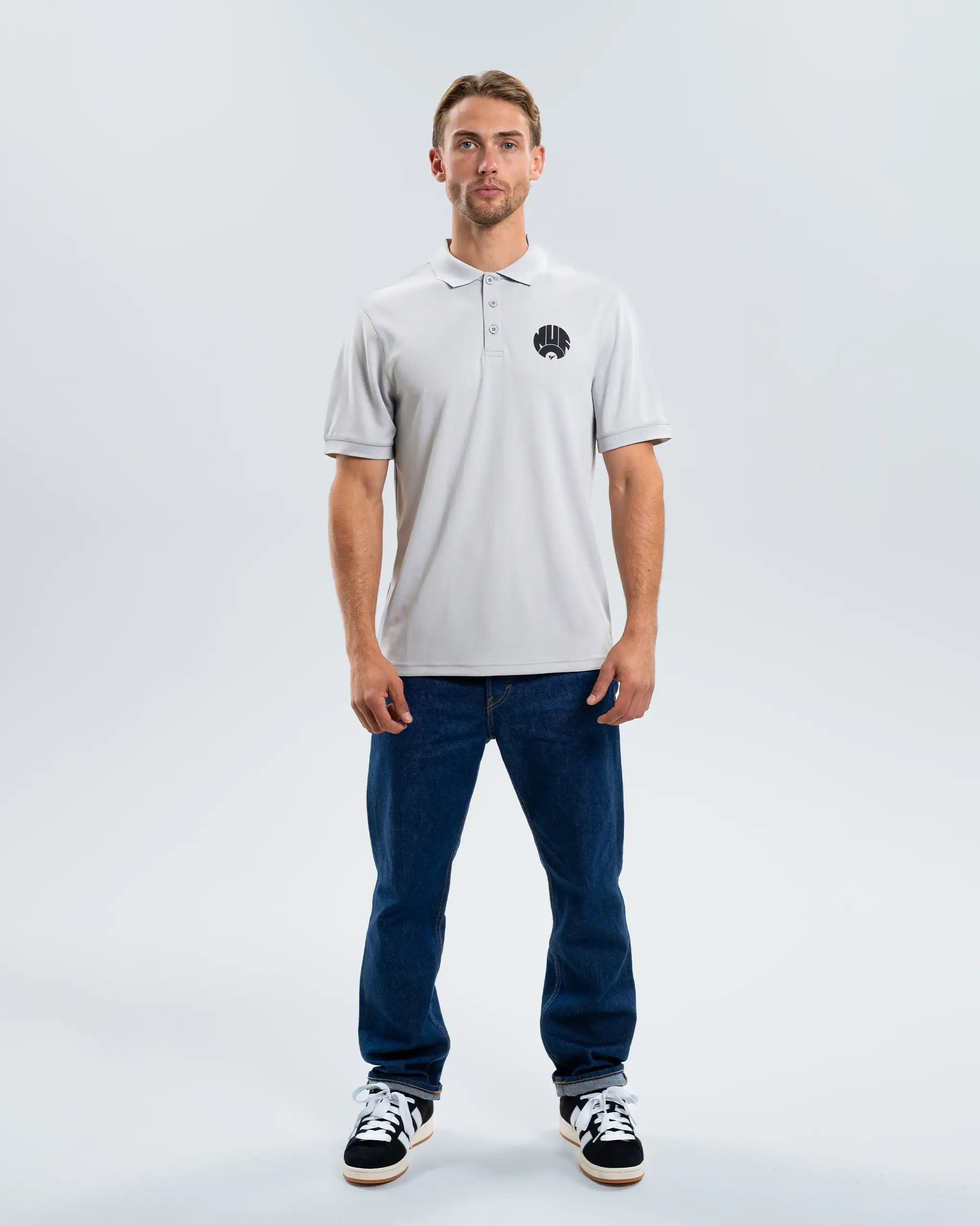 Newcastle United Cool Grey Tech Polo Shirt - Image 4