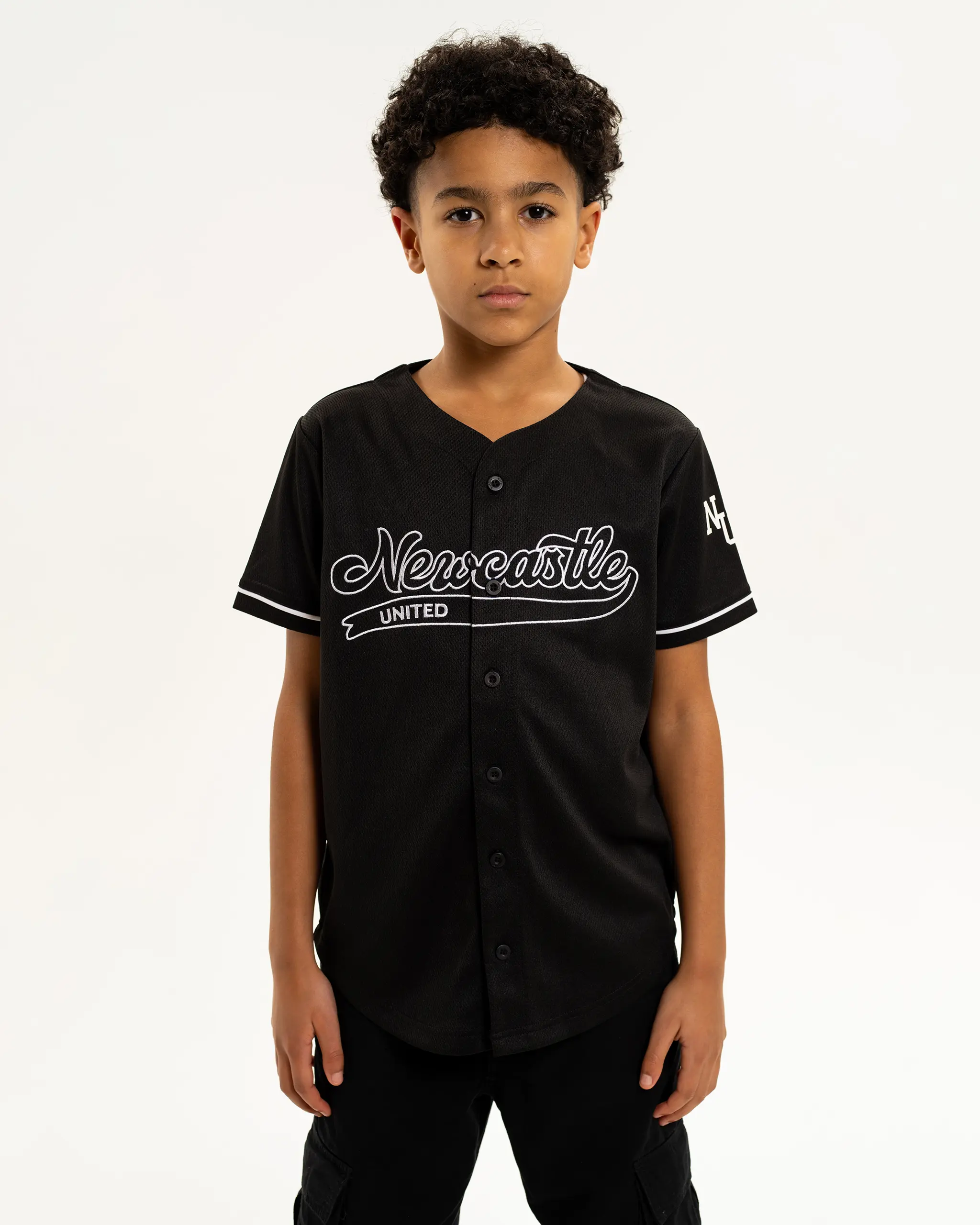 Newcastle United Kids' Mesh Baseball Jersey - Image 5