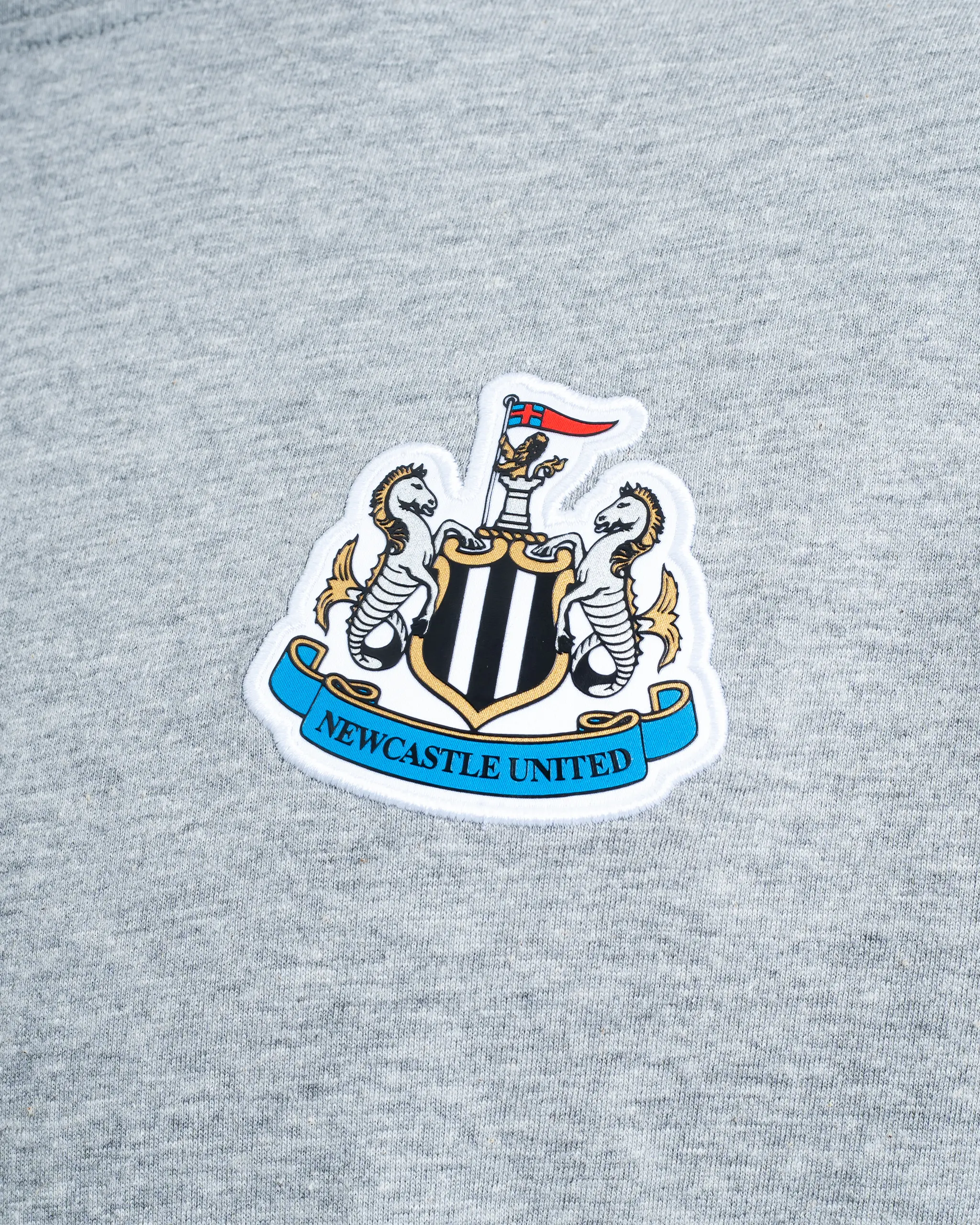 Newcastle United Men's Grey Marl Terrace Crest T-Shirt - Image 3
