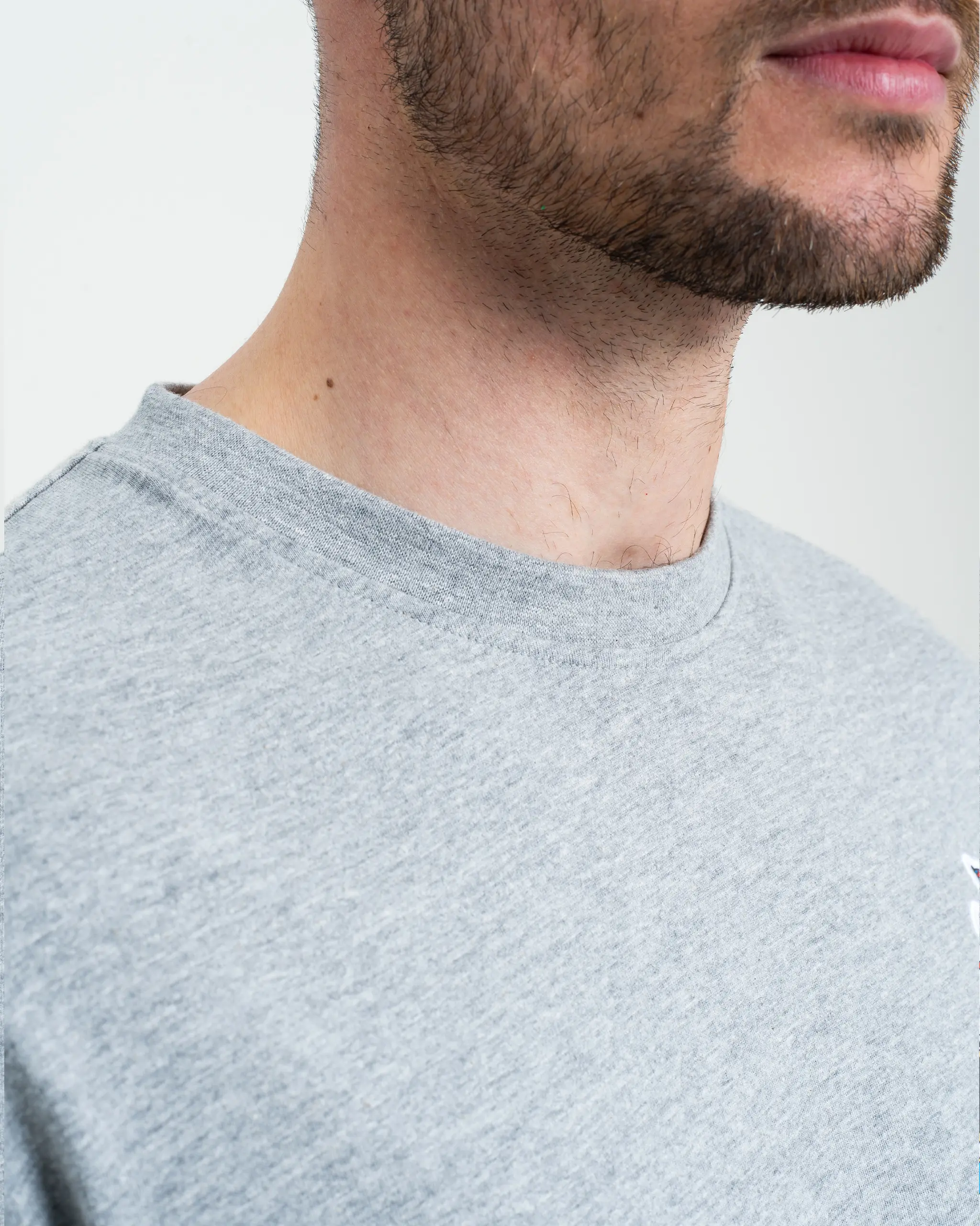 Newcastle United Men's Grey Marl Terrace Crest T-Shirt - Image 5