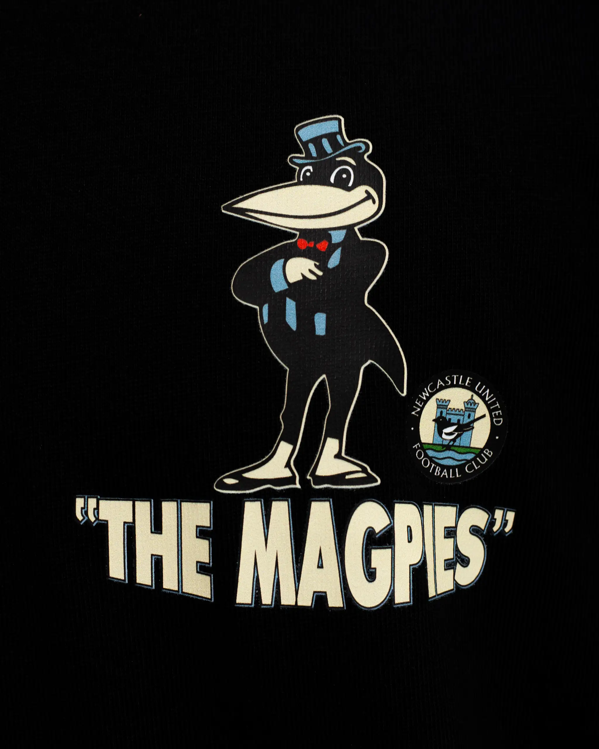 Newcastle United Men's Mr Magpie Black T-Shirt - Image 3