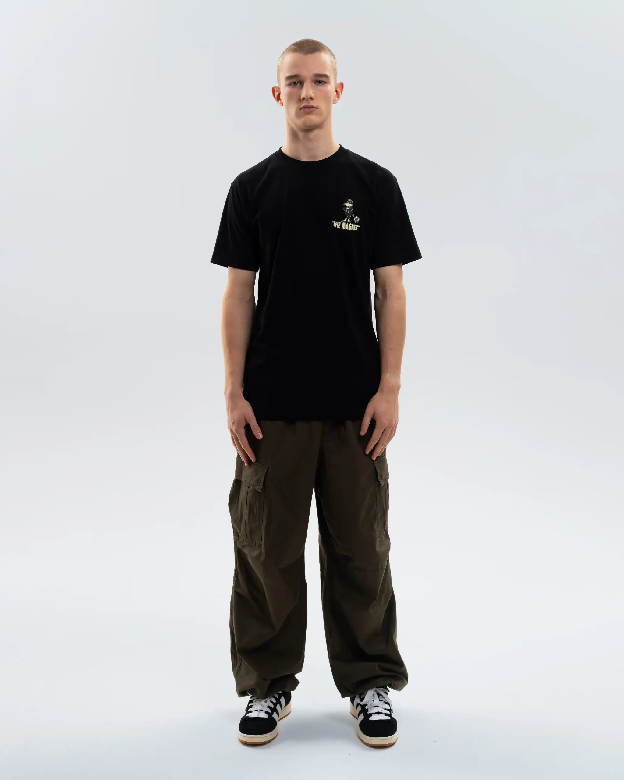 Newcastle United Men's Mr Magpie Black T-Shirt - Image 5