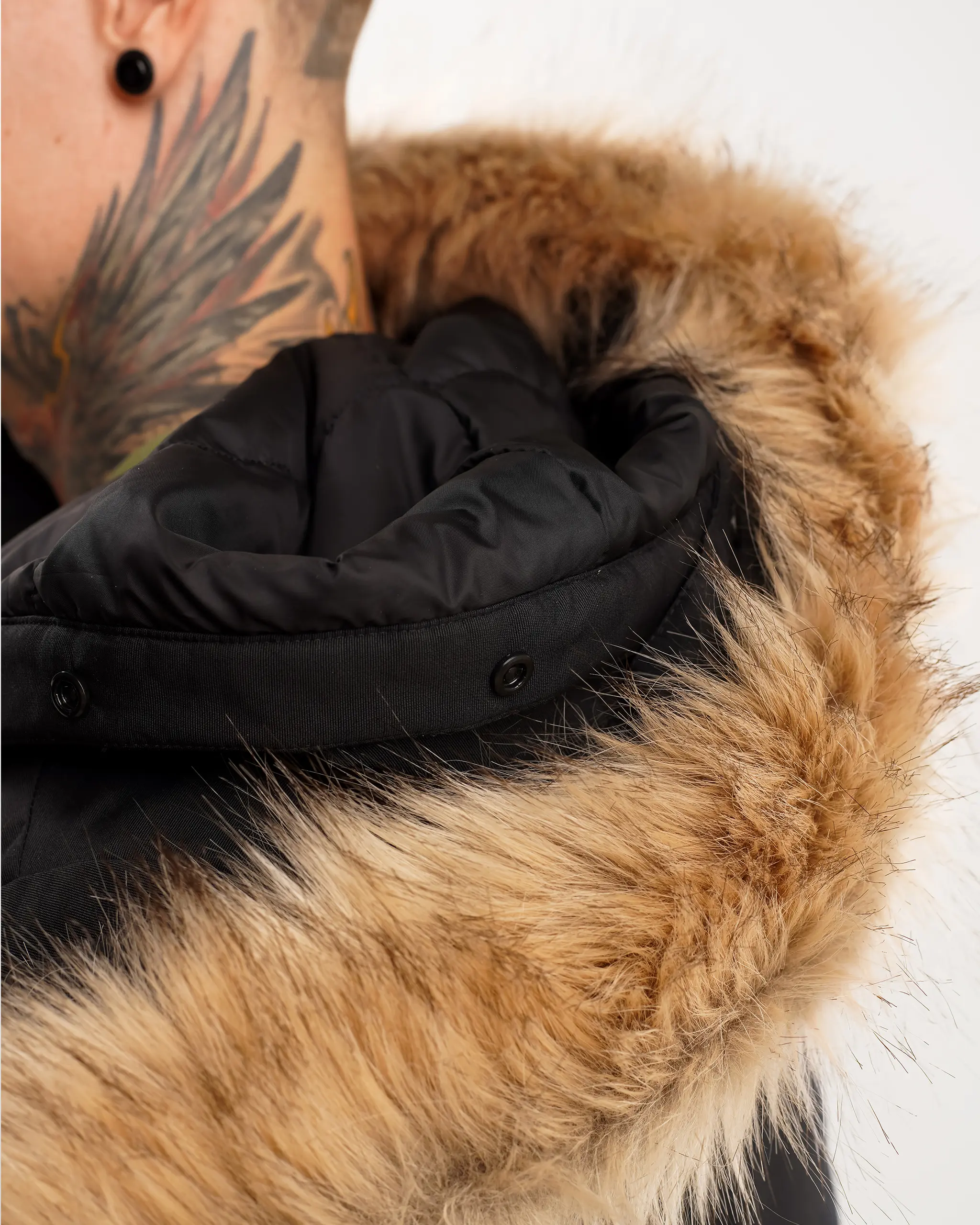 Newcastle United adidas Men's Paveric Fur Parka - Image 4