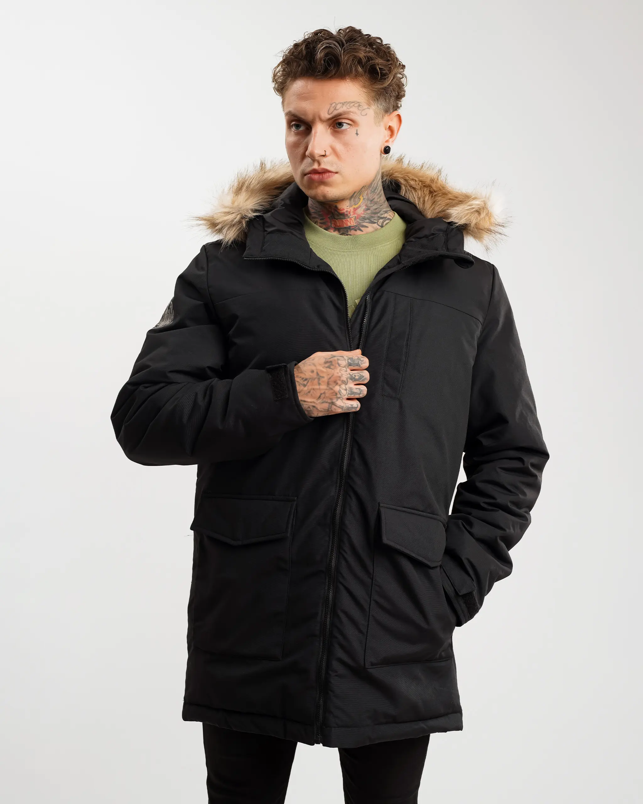 Newcastle United adidas Men's Paveric Fur Parka - Image 5