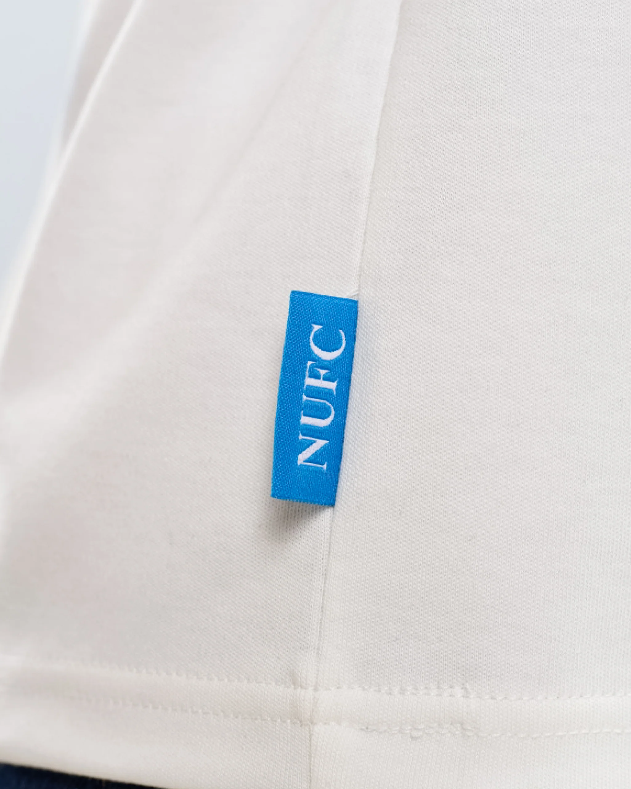 Newcastle United Men's White Waffle Ribbed T-Shirt - Image 3