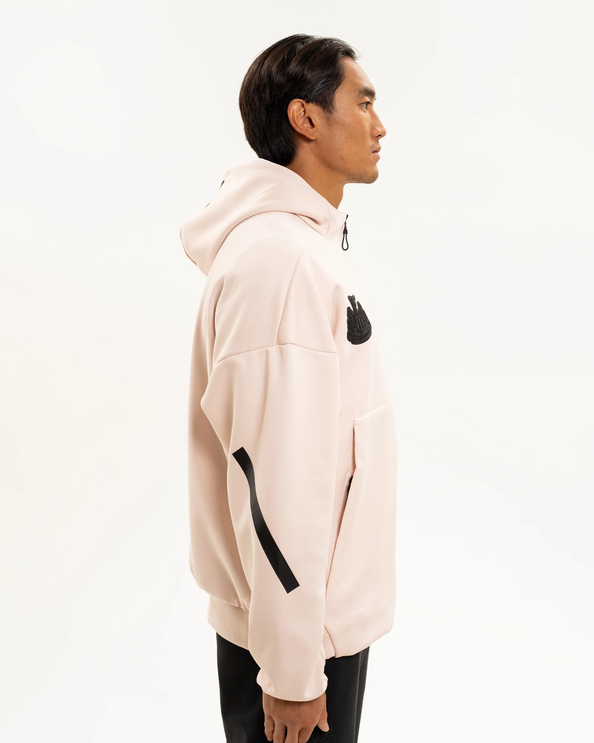 Newcastle United adidas Men's Z.N.E. Pink Full Zip Hoodie - Image 5