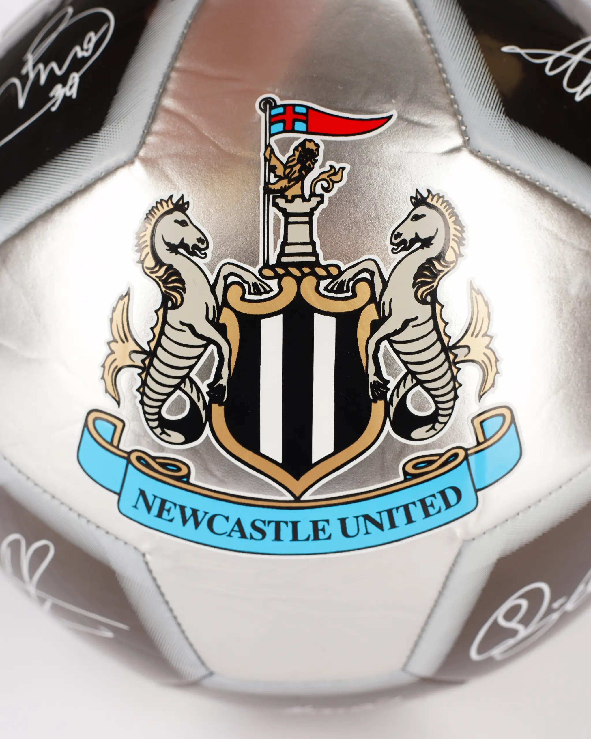 Newcastle United Size 1 Metallic Signature Football - Image 3