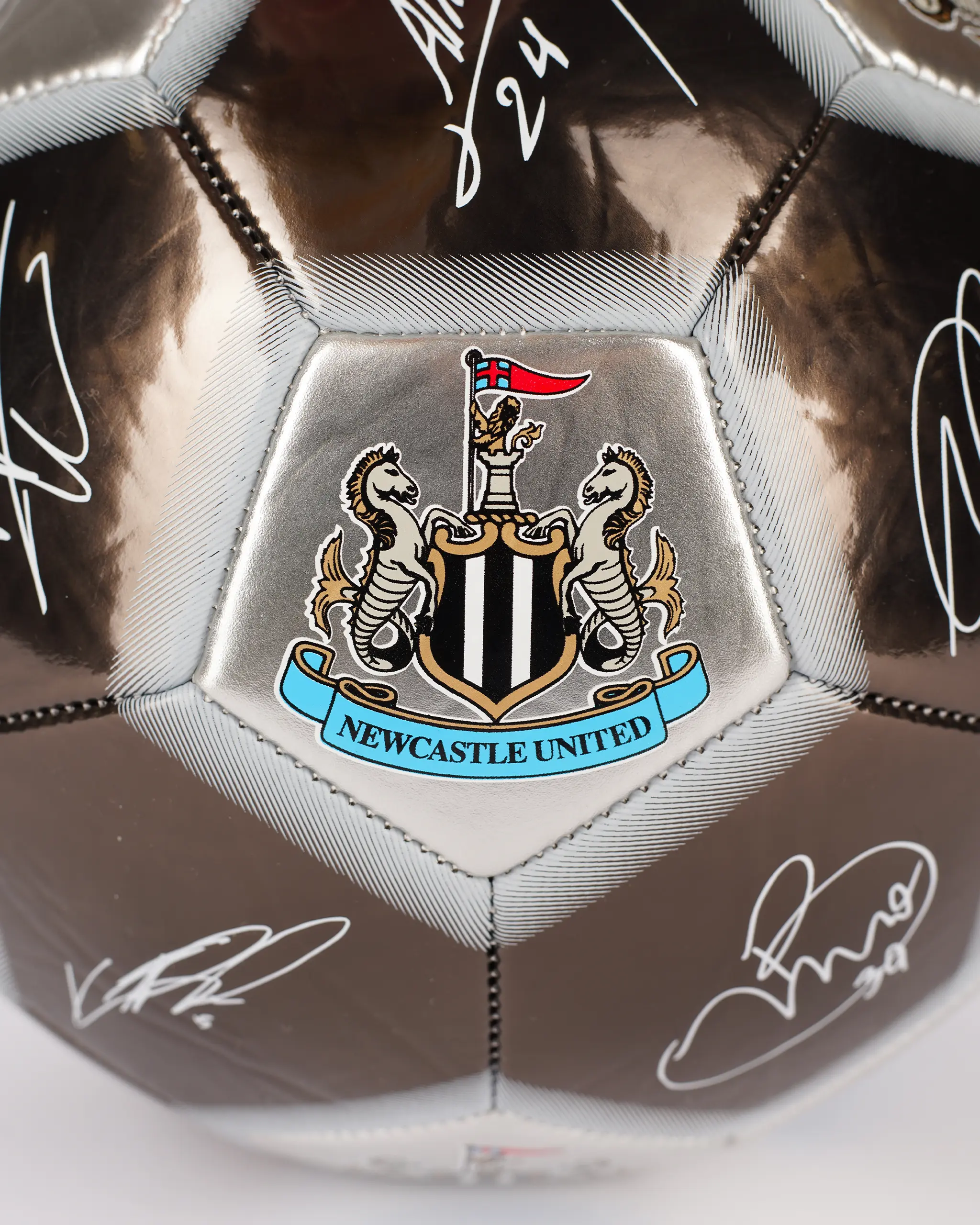 Newcastle United Size 1 Metallic Signature Football - Image 4