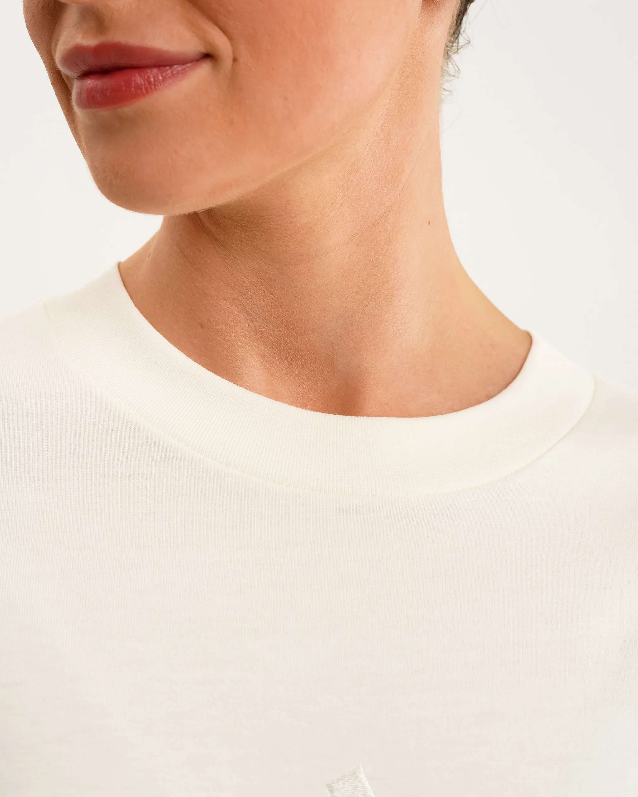 Newcastle United adidas Women's All SZN Off White Loose Tee - Image 4