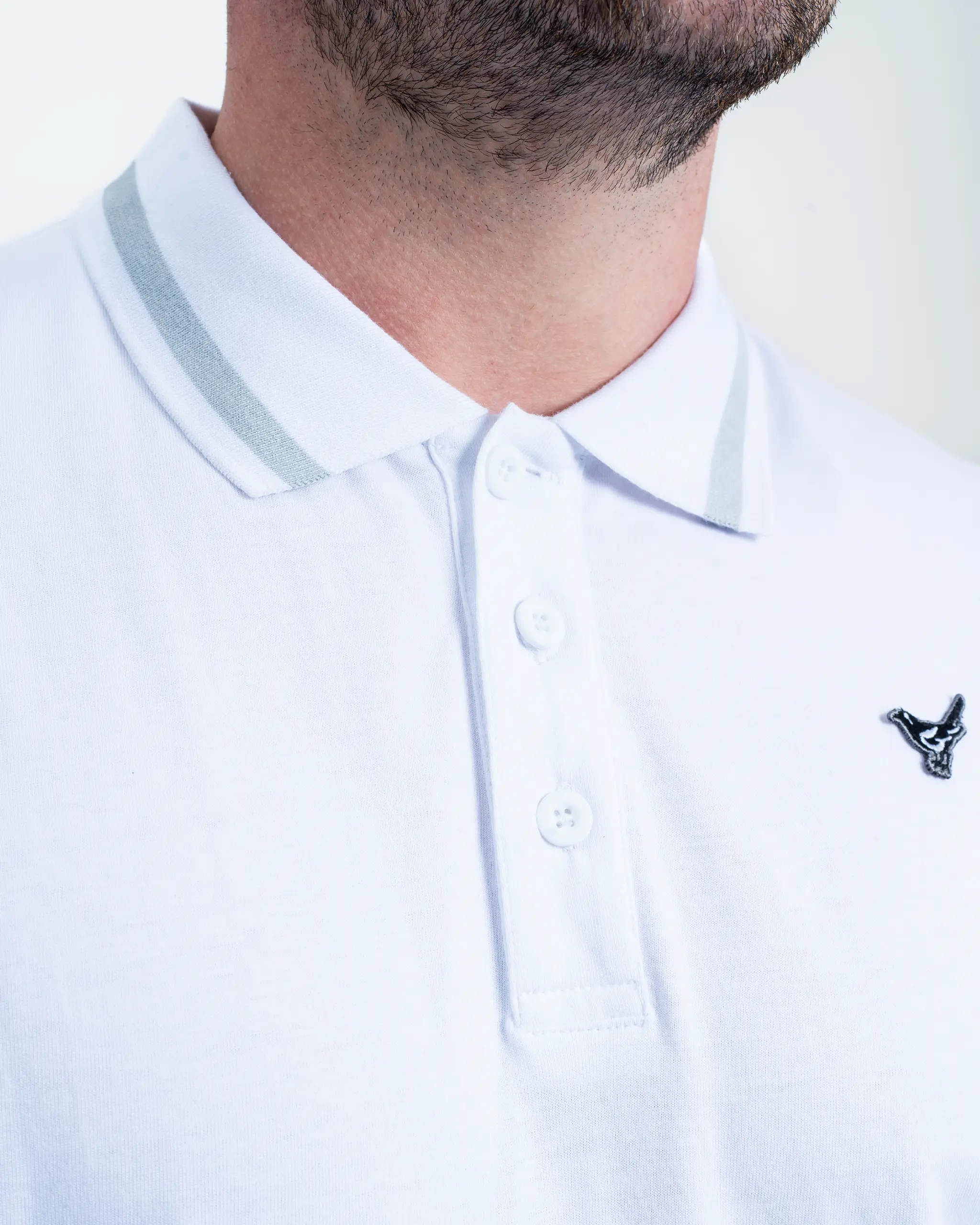 Newcastle United White Tipped Polo Shirt - Image 5