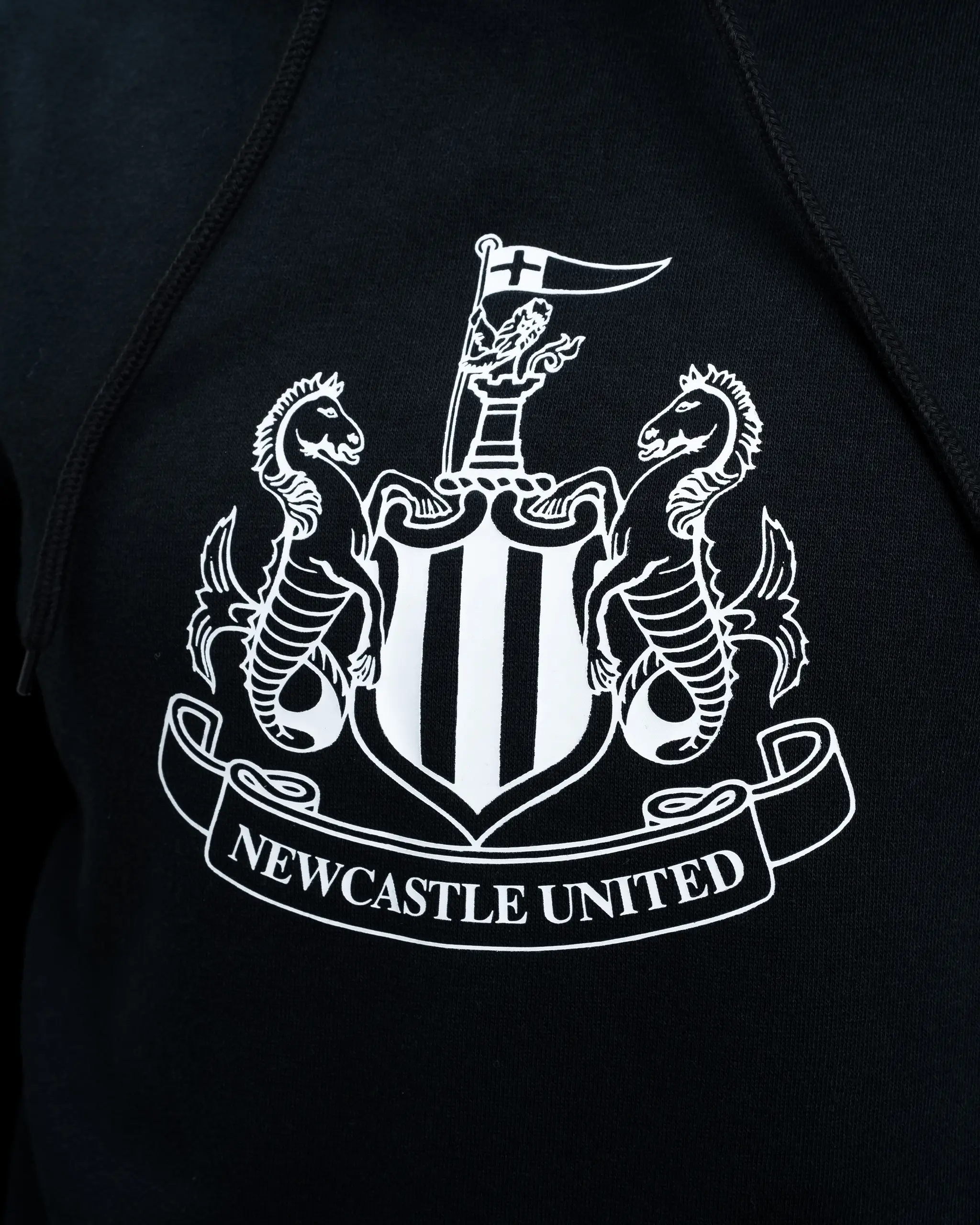 Newcastle United Women's Black Terrace Large Crest Hoodie - Image 5